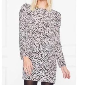 Anine Bing Kingston Animal Print Dress